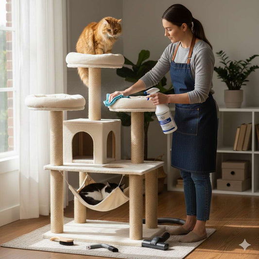 Comment entretenir et nettoyer un arbre à chat pour le faire durer ?