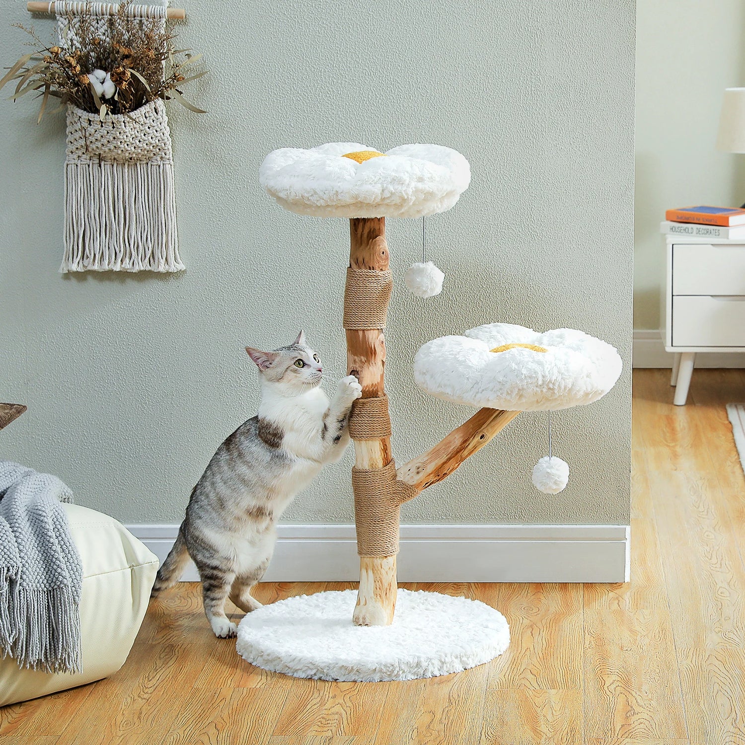 Arbre à Chat Fleur pour Intérieur