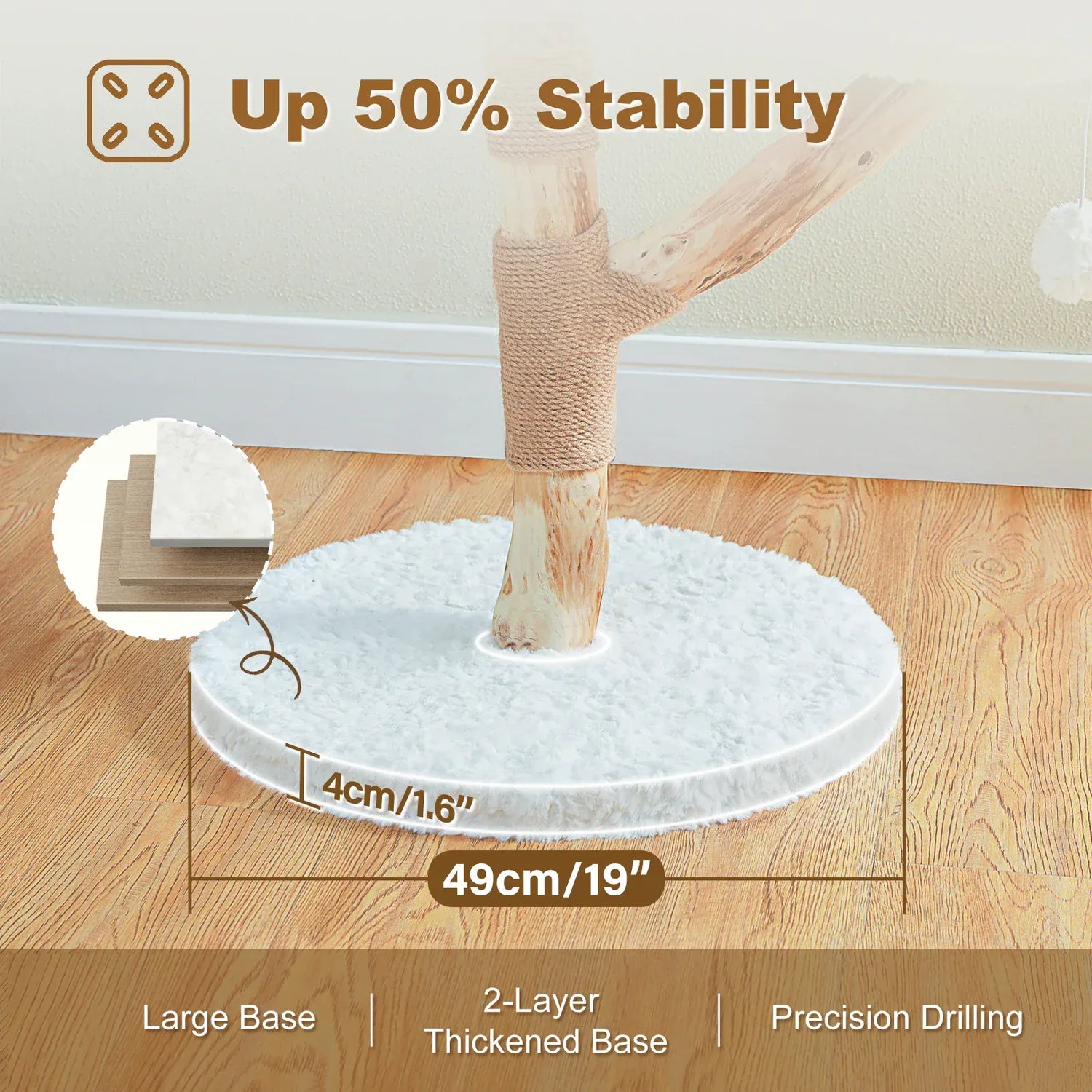 Arbre à Chat Fleur pour Intérieur Fleur-Bois